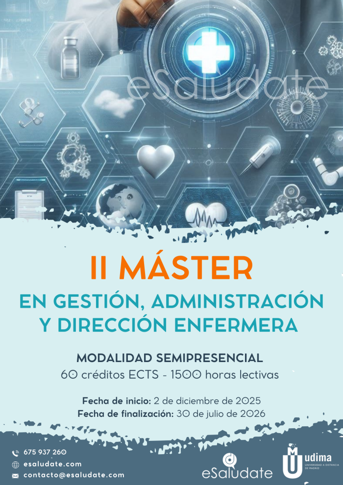 Máster en Gestión, Administración y Dirección Enfermera